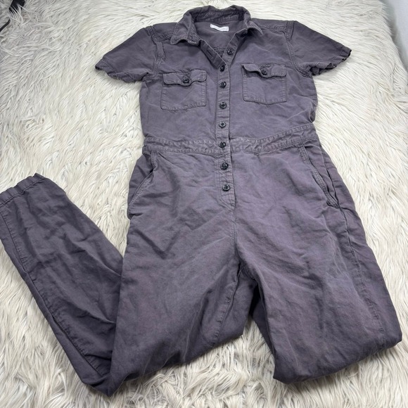 Outerknown Pants - Outerknown Women's XS Gray S.E.A. Jumpsuit Cover Alls Minimalist Cotton Linen